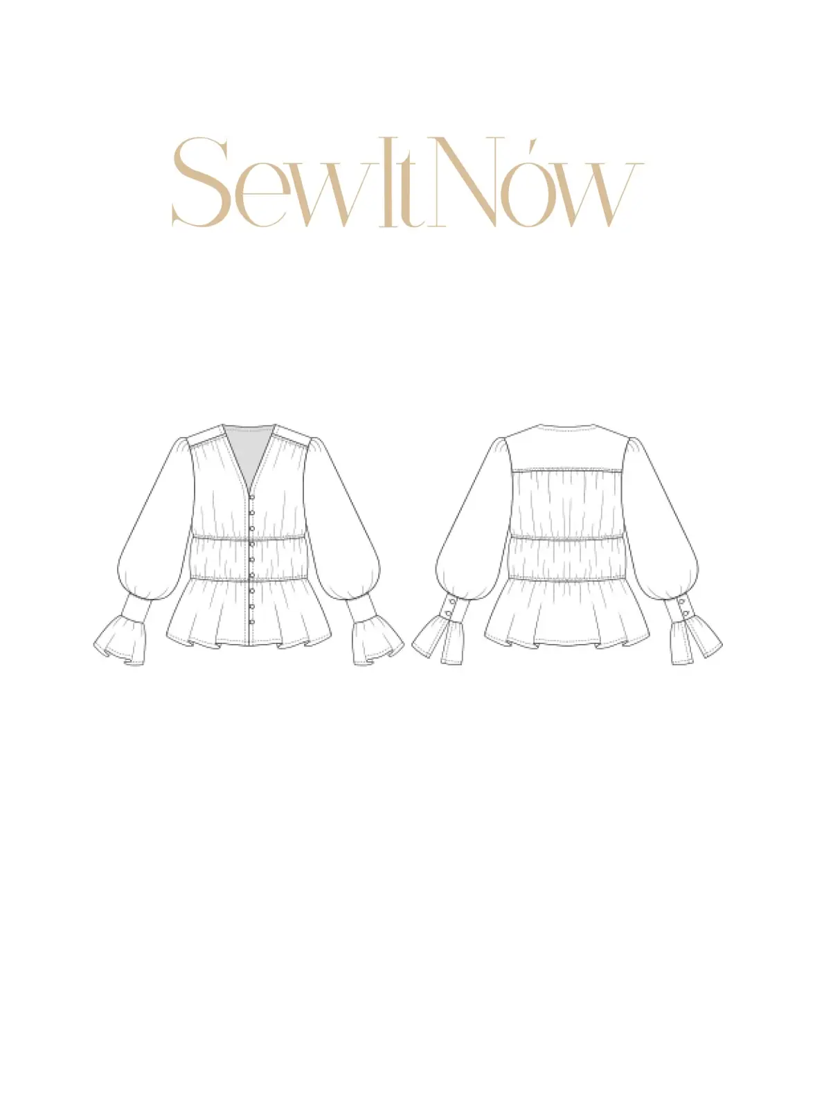 Выкройка блузы Ишу от SewItNow